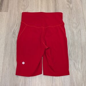 Lululemon Red Athletic Shorts - Size 4